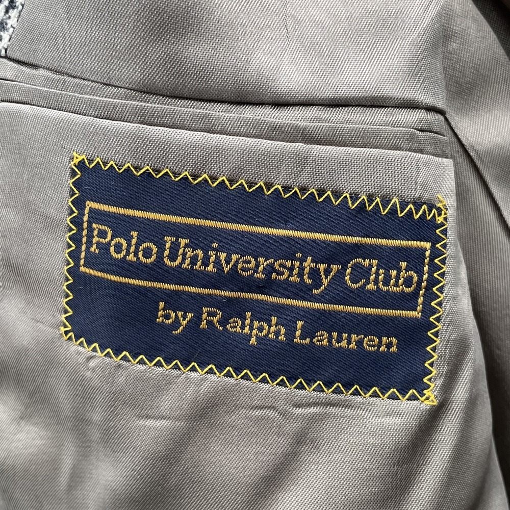 VTG Polo University Club Ralph Lauren Wool Blazer Mens 42 Business Old Money USA - Picture 8 of 14